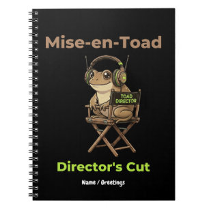 Mise-en-Toad Director’s Cut Kinopun Toad Kunst Notizblock