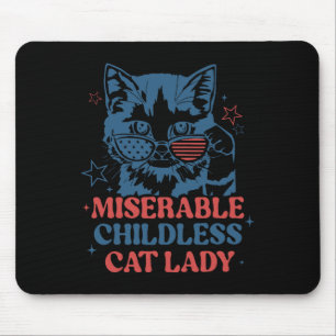 miserable katzenlose Frauen für Kamala Harris 2 Mousepad