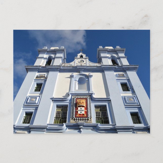 Misericordia Church, Angra, Terceira, Azoren P Postkarte (Vorderseite)