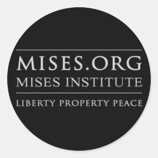 Mises.org Runder Aufkleber