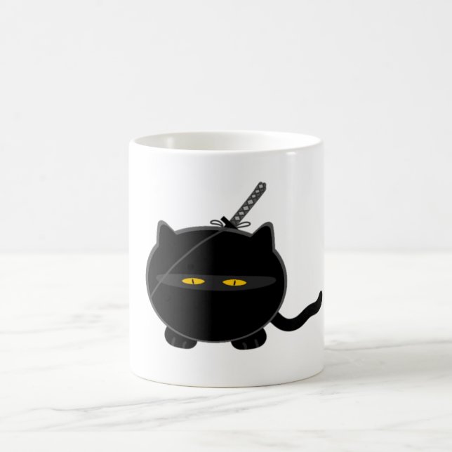 Misfit Ninja Cat Kaffeetasse (Mittel)