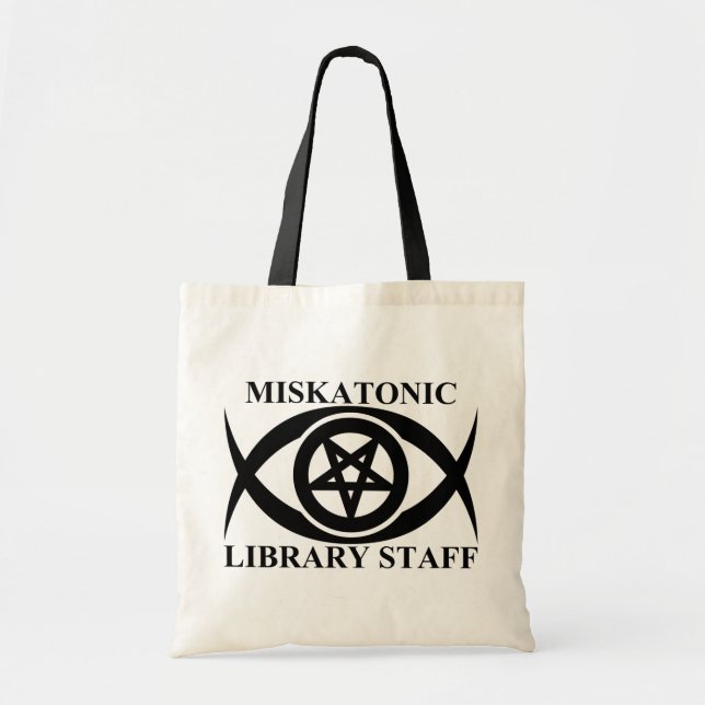 MISKATONIC BIBLIOTHEKSPERSONAL TRAGETASCHE (Vorne)