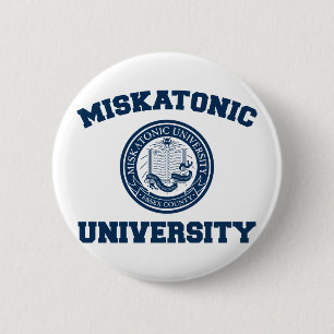 Miskatonic Hochschulknopf Button