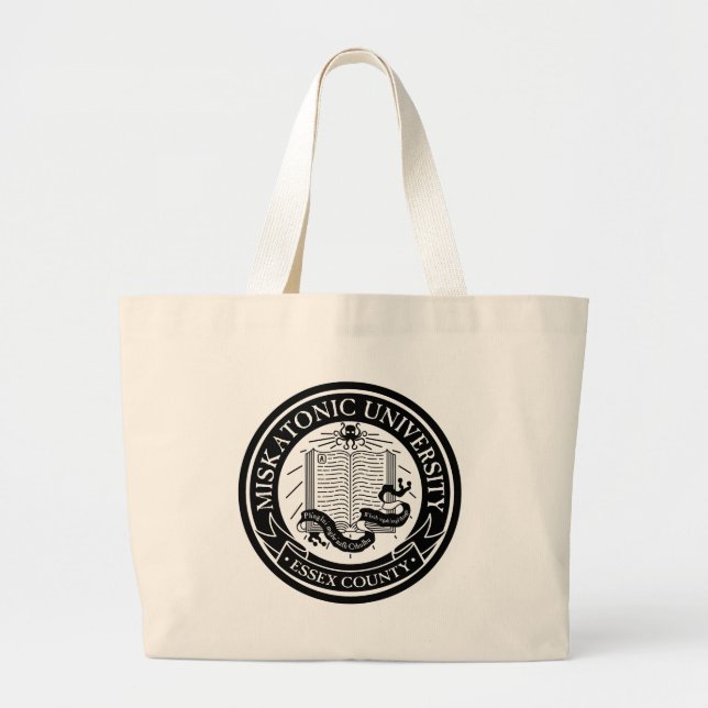 Miskatonic HochschulTaschen-Tasche Jumbo Stoffbeutel (Vorne)