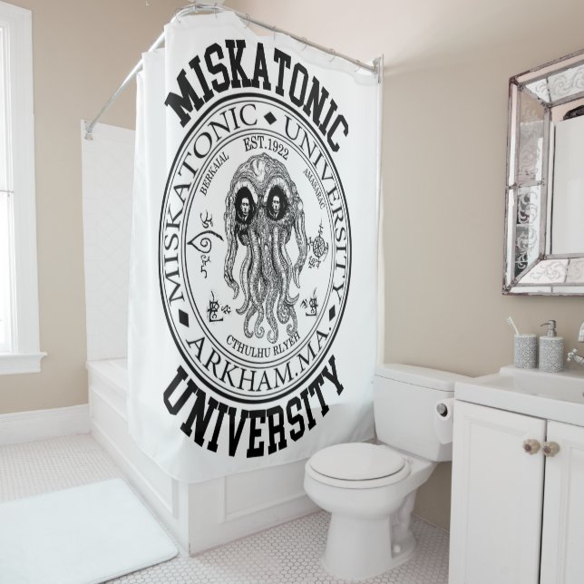 Miskatonic Universitäts-CTHULHU HP LOVECRAFT Sc Duschvorhang (Beispiel)