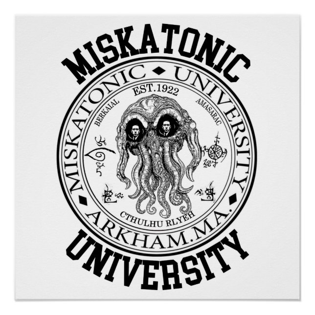 Miskatonic University CTHULHU HP LOVECRAFT Poster (Vorderseite)