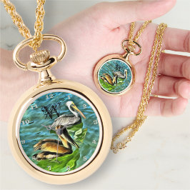 Mismaloya Pelicans 0329 Necklace Watch Armbanduhr