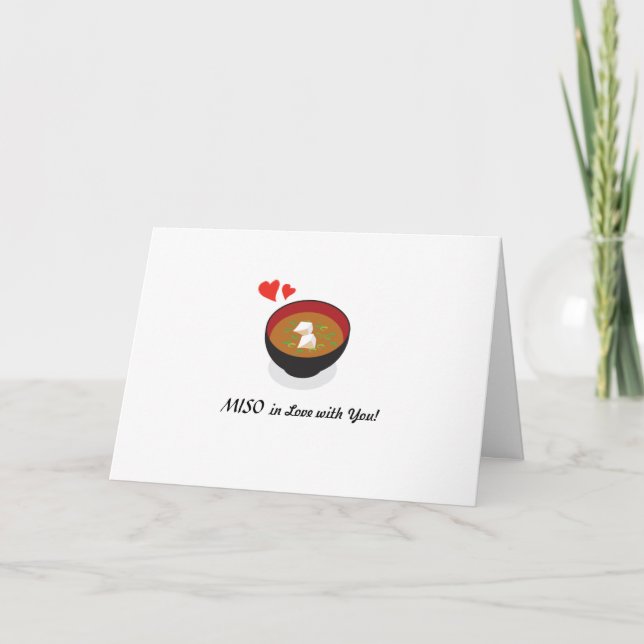MISO en amour avec vous! Carte de vœux pliées (Devant)