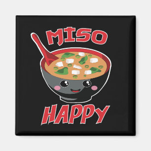 Miso Happy Funny Food Kawaii Magnet
