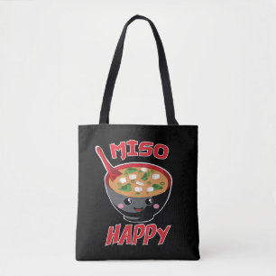 Miso Happy Funny Food Kawaii Tasche