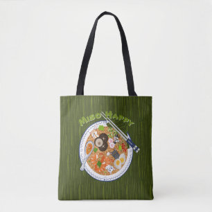 Miso Happy - Kawaii Ramen Cats Tasche
