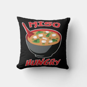 Miso Hungry Funny Food Kawaii Kissen