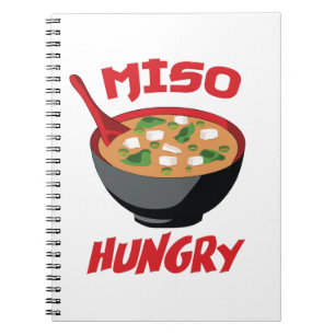 Miso Hungry Funny Food Kawaii Notizblock