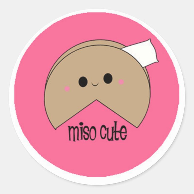 Miso-niedliche Aufkleber (Vorderseite)