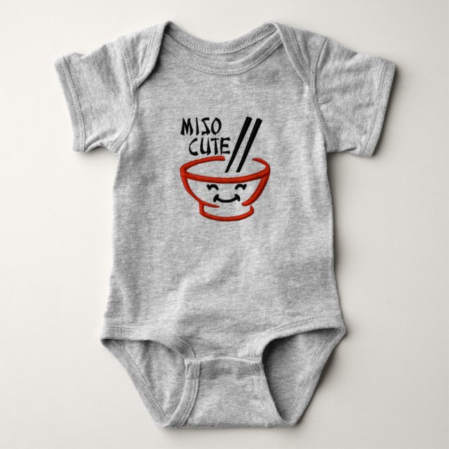 Miso-Niedliche Babybodysuit Baby Strampler (Vorderseite)