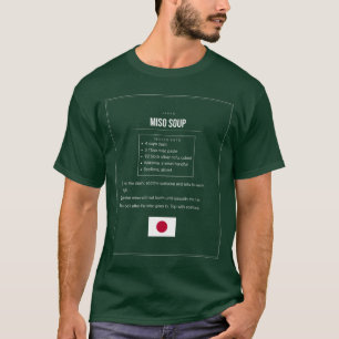 Miso-Suppe Rezept T-Shirt   Japanisches Grundnahru
