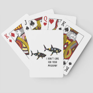 Misogyny Shark Spielkarten