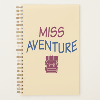Miss Abenteuer-Agenda. Reisegeschenk Planer