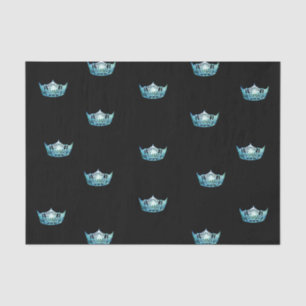 Miss America Aqua Crown Tissue Paper Seidenpapier