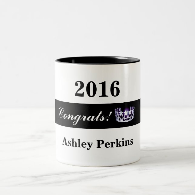 Miss America Art Pageant Crown Glückwunschs Tasse (Mittel)