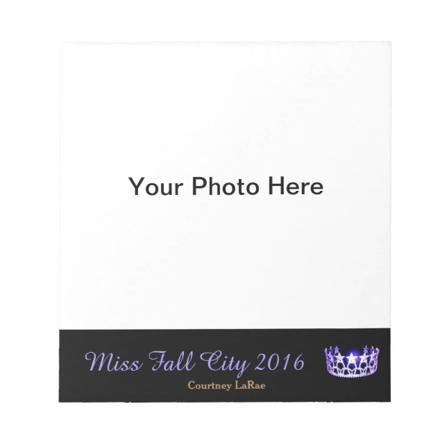 Miss America Art Pageant Foto Autograph Pad Notizblock (Vorderseite)