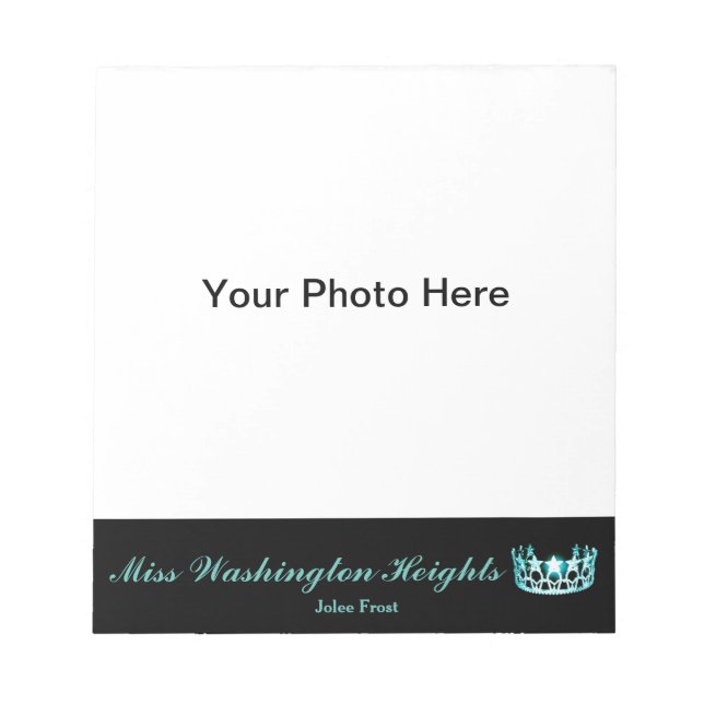 Miss America Art Pageant Foto Autograph Pad Notizblock (Vorderseite)
