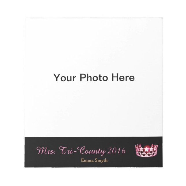 Miss America Art Pageant Foto Autograph Pad Notizblock (Vorderseite)