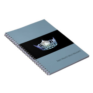 Miss America Baby Blue Crown Notebook - Individuel Notizblock