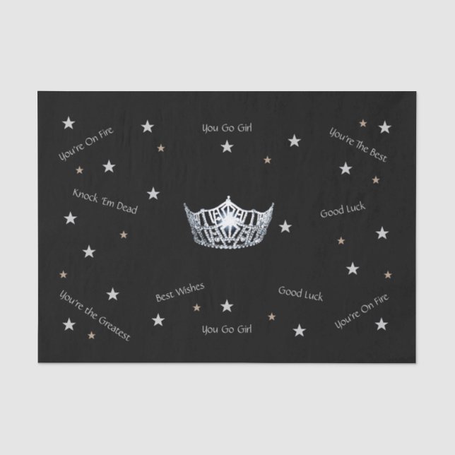 Miss America Best wünscht Tissue Paper Seidenpapier (Vorderseite)