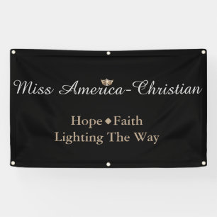 Miss America Christlicher Typ Custom Banner