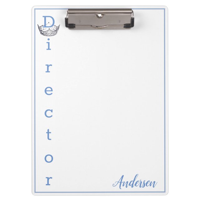 Miss America Crown Clipboard Director Klemmbrett (Vorderseite)