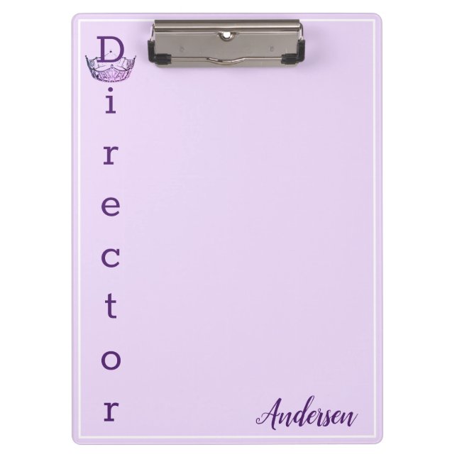 Miss America Crown Clipboard Director Klemmbrett (Vorderseite)