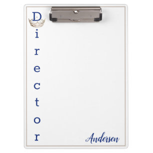 Miss America Crown Clipboard Director Klemmbrett