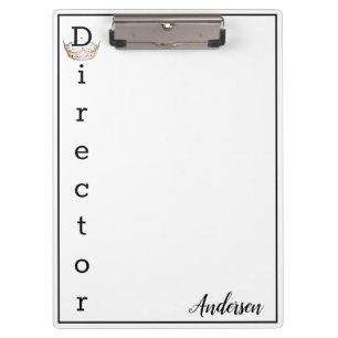 Miss America Crown Clipboard Director Klemmbrett