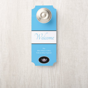 Miss America Crown Door Hanger Willkommen Individu Türanhänger