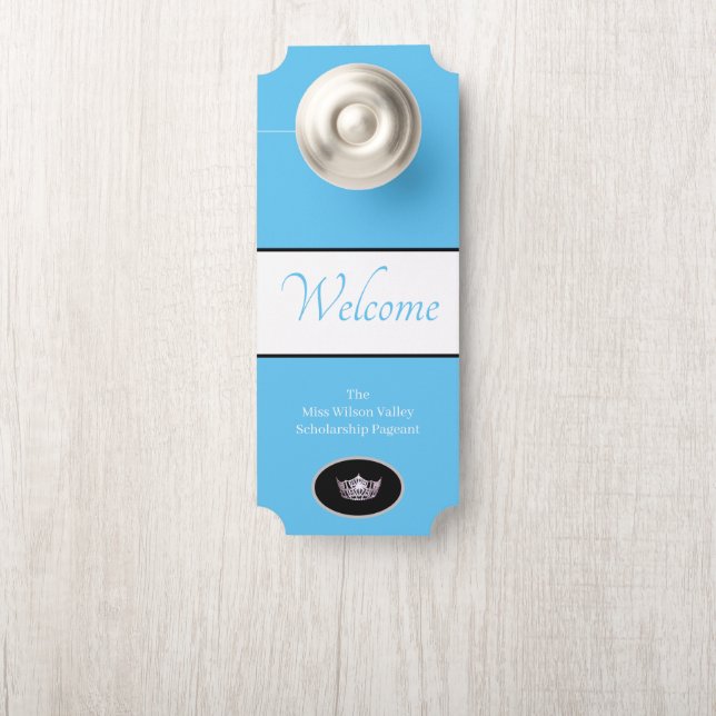 Miss America Crown Door Hanger Willkommen Individu Türanhänger (Auf Knauf)