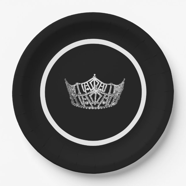 Miss America Crown Pageant Party Paper Plate Pappteller (Vorderseite)