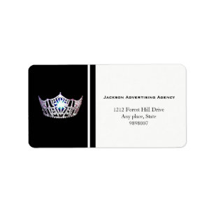 Miss America Étiquettes de adresse de la Couronne