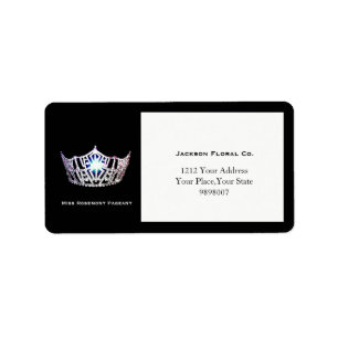Miss America Étiquettes de adresse de la Couronne