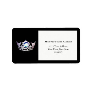 Miss America Étiquettes de adresse de la Couronne