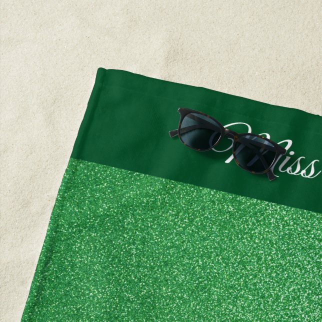 Miss America Glitzer Pageant Beach Handtuch (Beispiel)