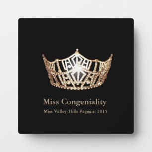 Miss America Gold Crown Awards Fotoplatte