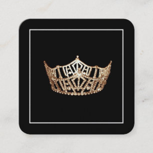 Miss America Gold Crown Cartes de visite