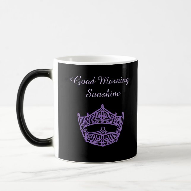 Miss America Good Morning Sunshine Crown Mug Verwandlungstasse (Links)