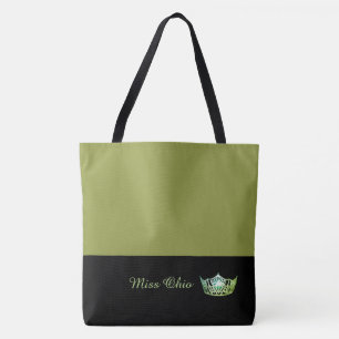 Miss America Green Crown Tote Bag LRGE Olive Tasche