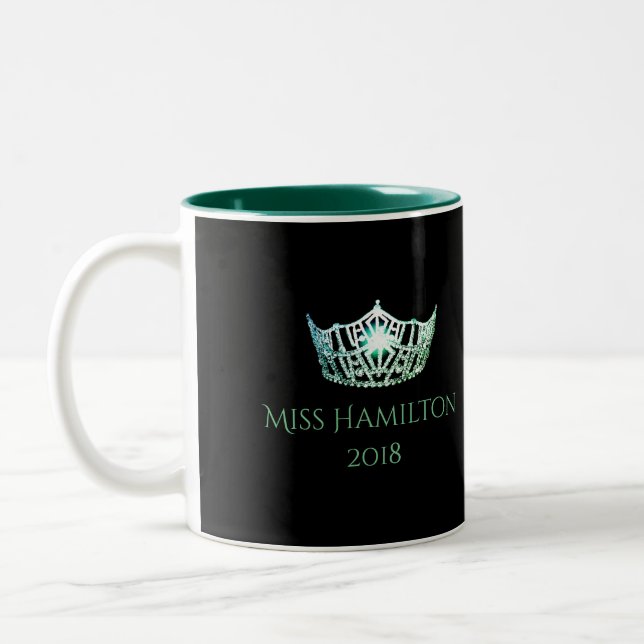 Miss America Individuelle Name Green Crown Tasse (Links)