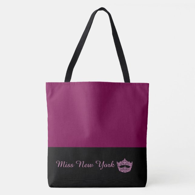 Miss America Like Crown Large Wine Tote Bag (Devant)