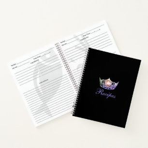 Miss America Multi Crown Custom Rezept Notebook Notizbuch