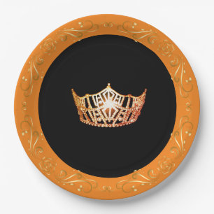 Miss America Orange Crown 9" Teller