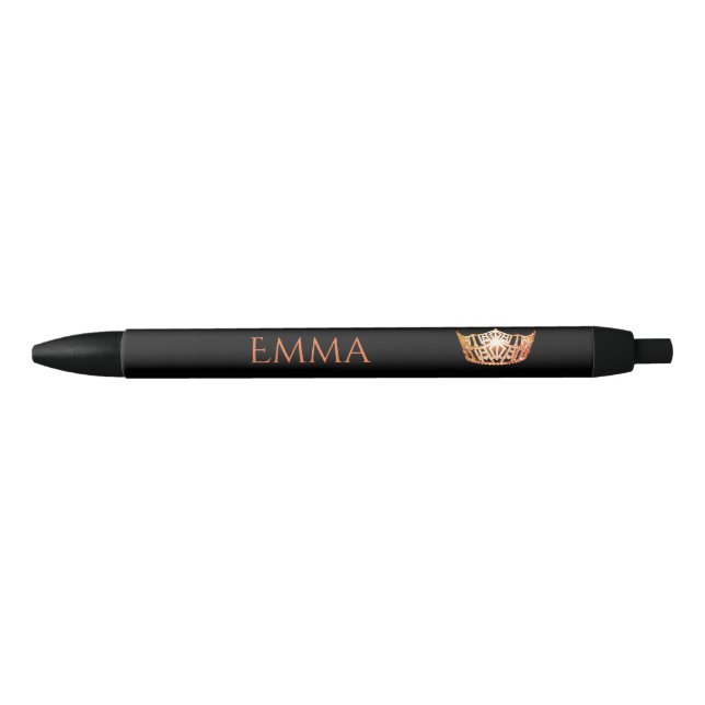 Miss America Orange Crown Custom Ink Pen Kugelschreiber (Vorderseite)